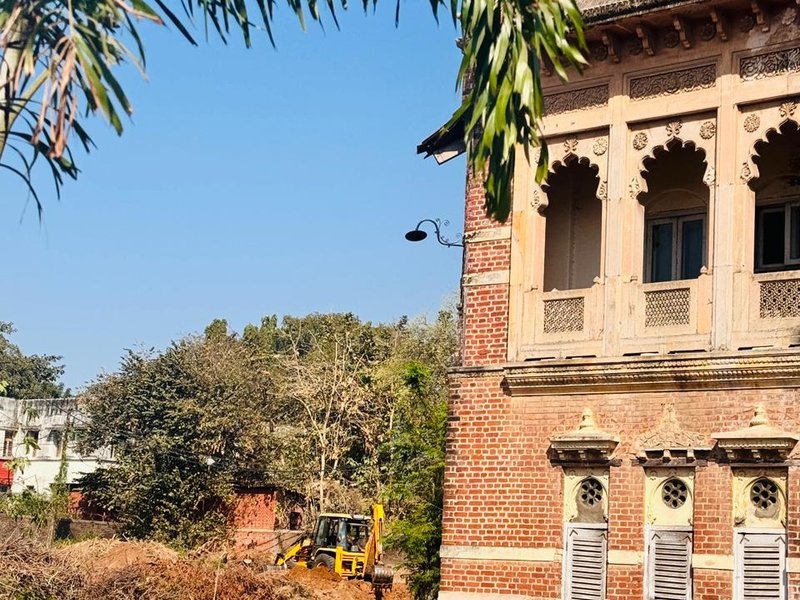 Indumati Palace Residences Vadodara construction update February 2026 - the heritage palace at the heart of the indumati site